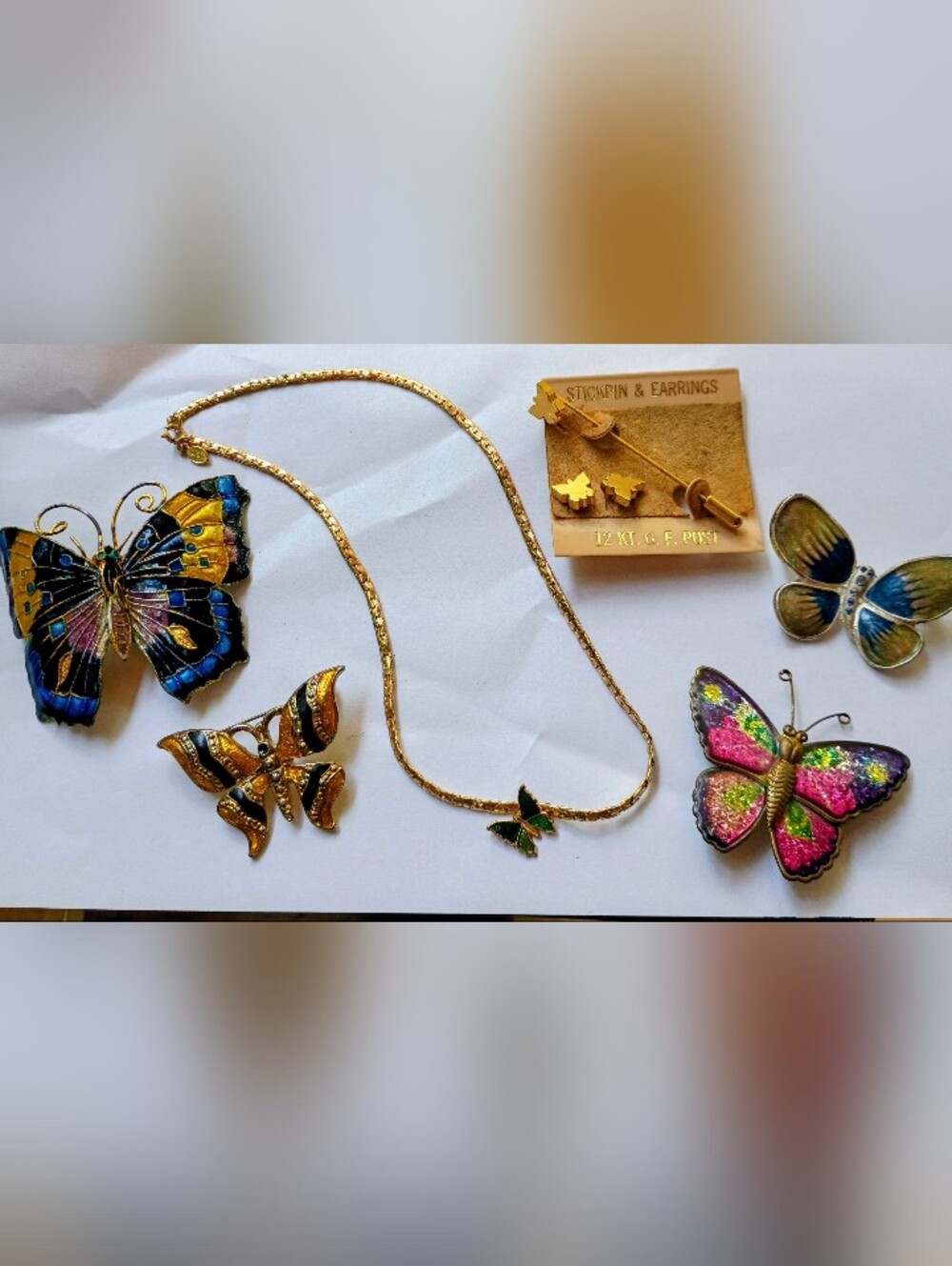 Vintage Butterfly Jewelry Bundle
